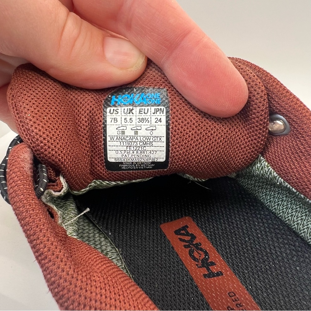 Women's 7B  HOKA Anacapa Low GTX hiking shoe - Picture 16 of 16